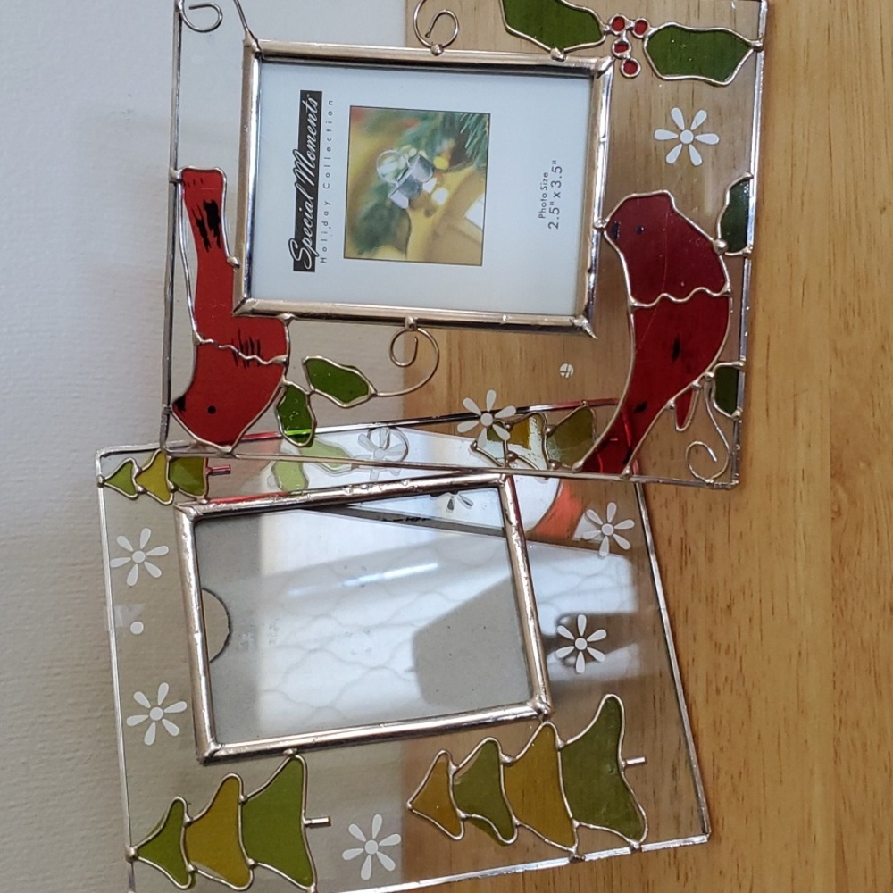 Stain Glass Holiday Christmas Picture Frames
